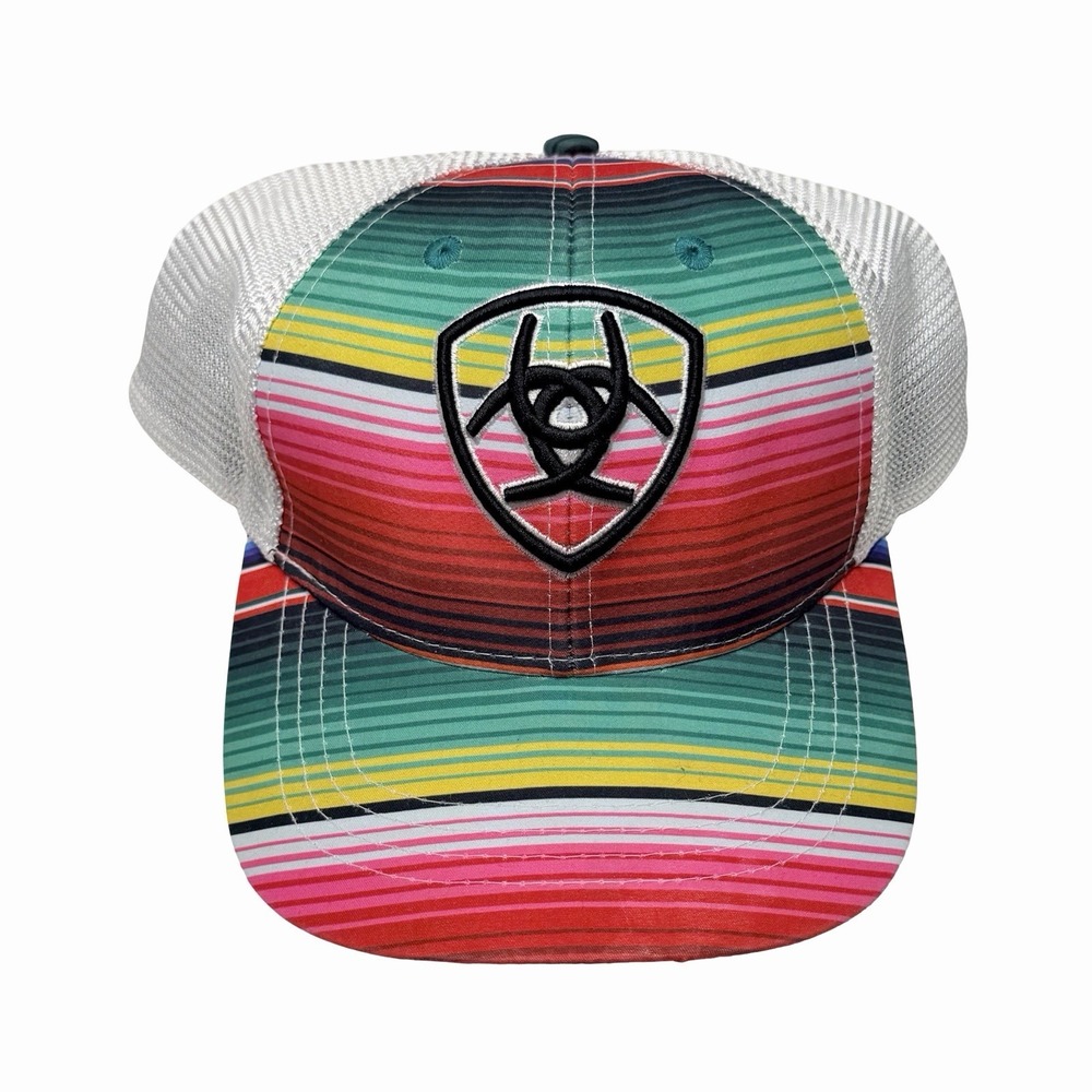 Ariat Baseball Hat Serape SnapBack  Adjustable Mexican Blanket Print Cap